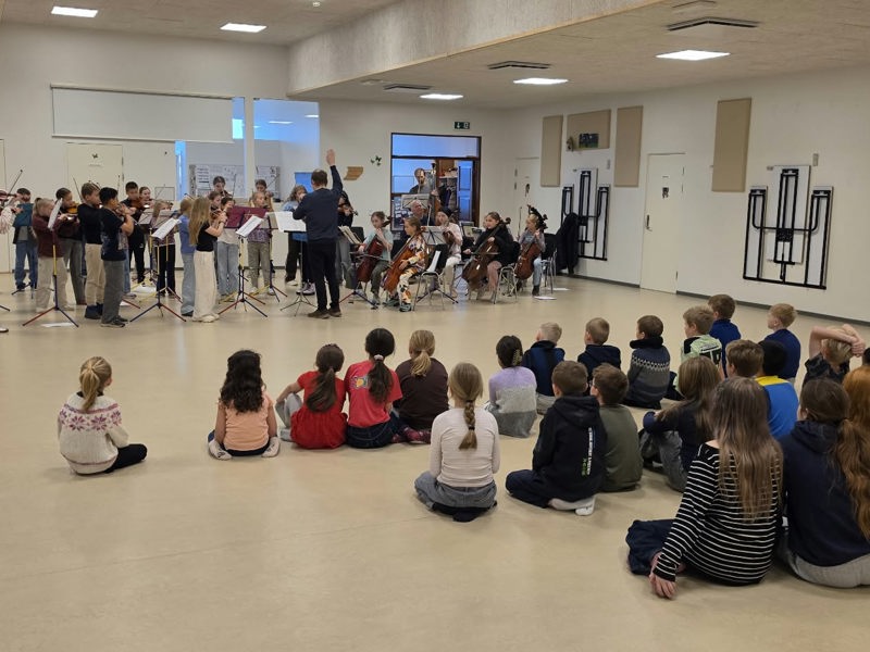 Mynd frá konsertferðini hjá Allegro á Sandoynni.
